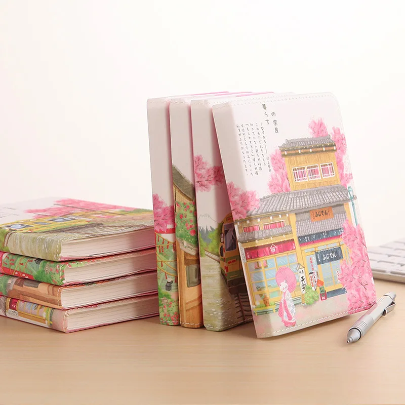 Fortune канцелярские Завод Прямая Sakura молодежи из потертой кожи этот ноутбук 36 кГц маленькая свежая начинающих бухгалтерская книга Sub