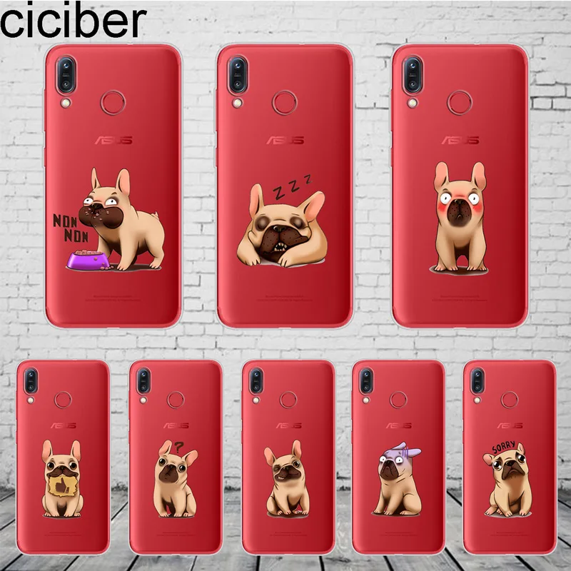 

ciciber Bulldog For ASUS Zenfone 4 Max Plus Pro ZC520KL ZC554KL For ZenFone Max Plus M1 ZB555KL ZB570TL Phone Case Soft TPU Capa