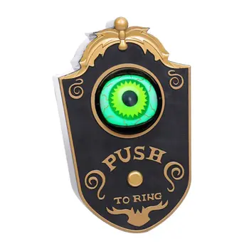 

Halloween Door Decorations Doorbell Holiday Dress-up Horror Props Home Scary Rotating Eyes Doorbell