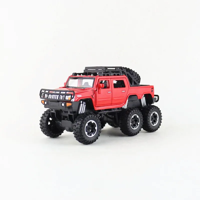 1:32/литая металлическая модель/внедорожник Hummer Monster Police/светильник и