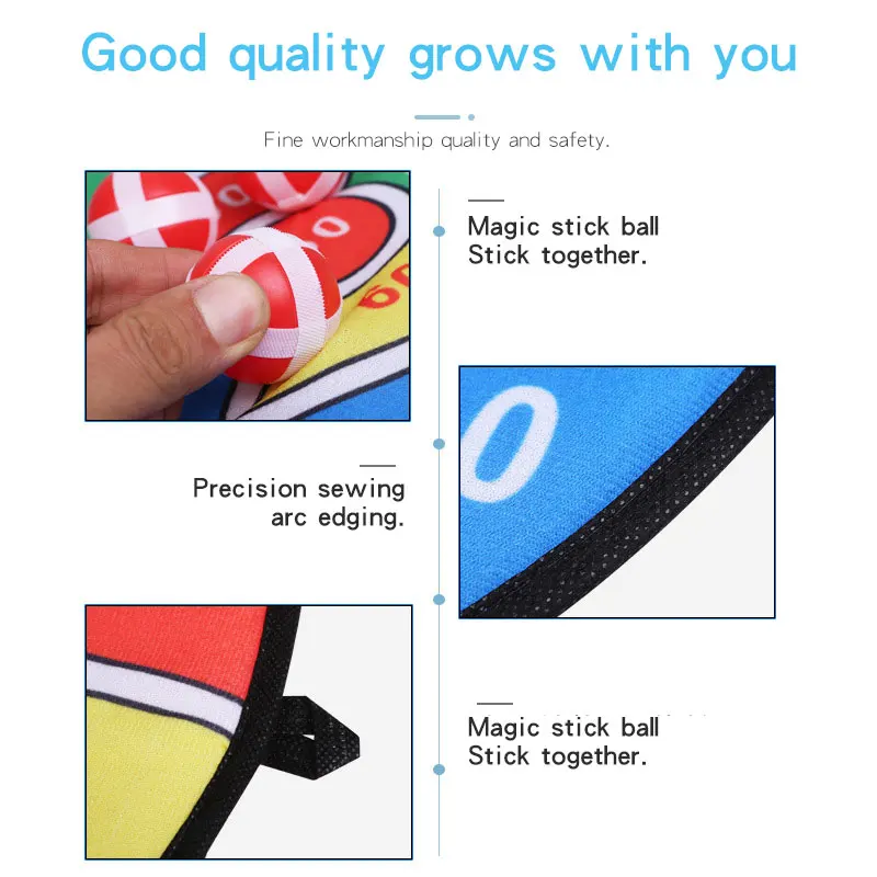 Children's Toy Dart Board Set Kindergarten Throw Sticky Target Ball Parent-child Interactive Dart Target  Sports Toys for Kids
