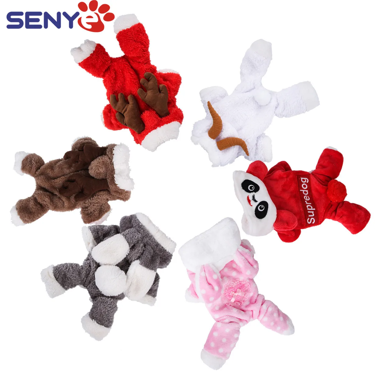 

Теплая Женская одежда для собак Тедди Одежда для домашних животных осень/зима плотное двухслойное платье-трансформер с оленями