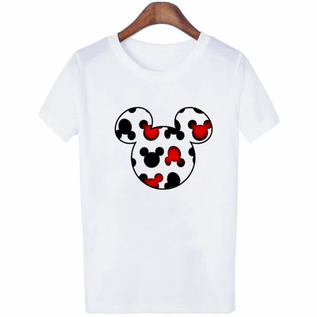 TJCJFO микки футболки для женщин Забавный Графический мультфильм Мода Kawaii футболка Женская милая 90s Корейская футболка футболки Harajuku - Цвет: CJF2536-White