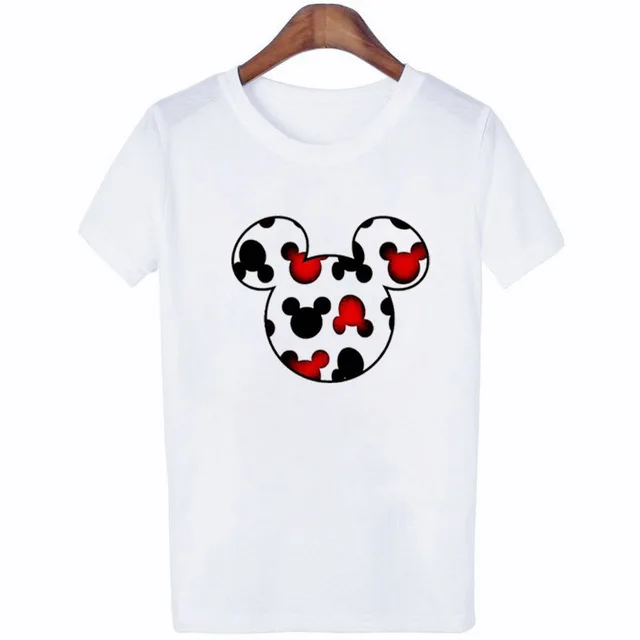 CJF2536-White TJCJFO микки футболки для женщин Забавный Графический мультфильм Мода Kawaii футболка Женская милая 90s Корейская футболка футболки Harajuku - Цвет: CJF2536-White