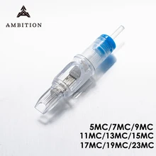 Честолюбивый картридж для татуировки игла изогнутый Magnum 12#0,35 мм M-Taper 5MC/7/MC/9MC/11MC/13/MC/15MC