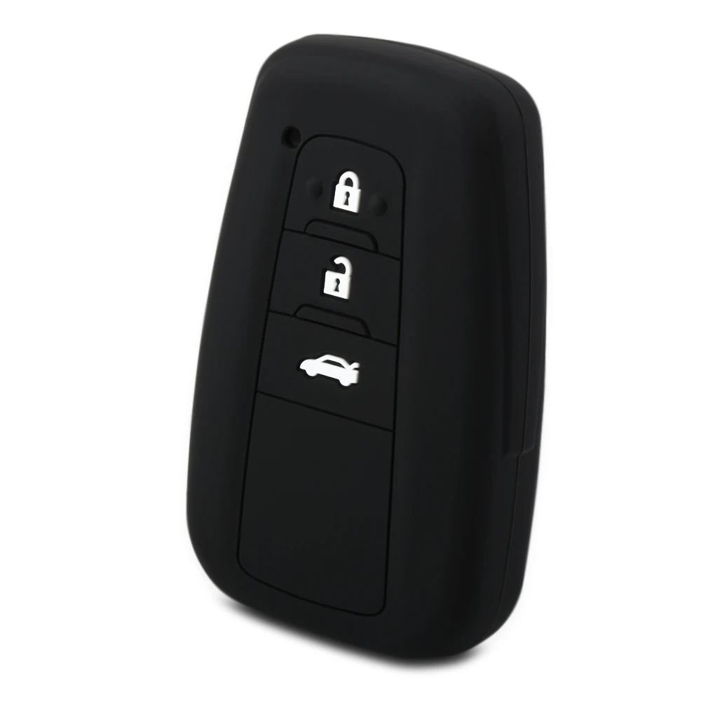 Silicone Key Case Cover For Toyota Land Cruiser Camry Prius RAV4 Remote Fob
