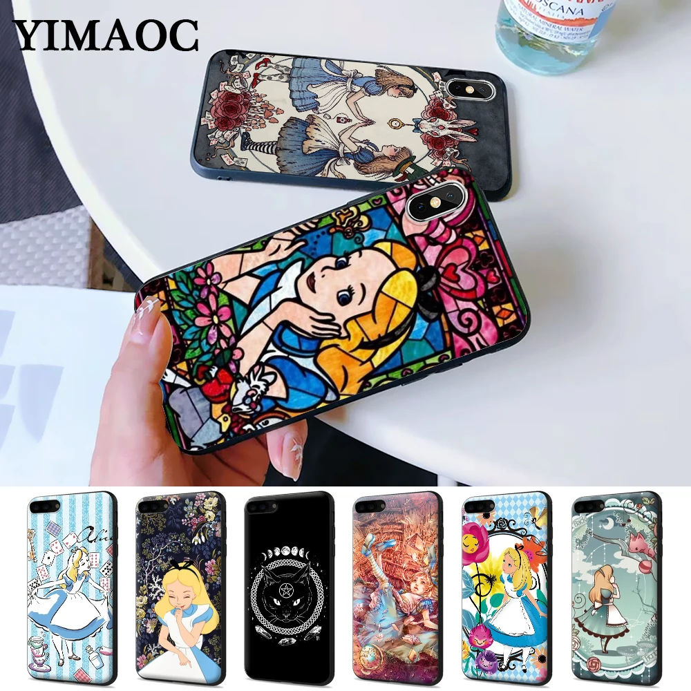 

Princess Alice in Wonderland Smart Silicone Case for iPhone 5 5S 6 6S Plus 7 8 X XS Max XR