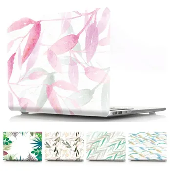 

For Macbook Pro 16 inch Case 2019 A2141,Matte Clear Leaf Floral Hard Laptop Cover for Apple Macbook Pro 16 with Touch Bar and ID