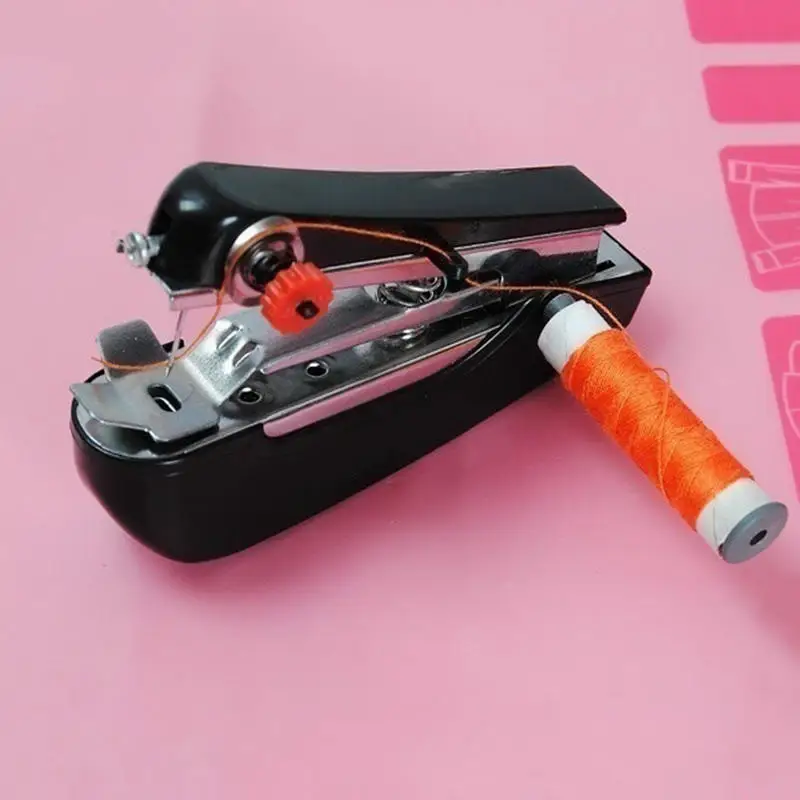 Portable Manual Sewing Machines Needlework Cordless Hand Held Clothes Useful Handwork Tools Accessories ► Photo 3/5