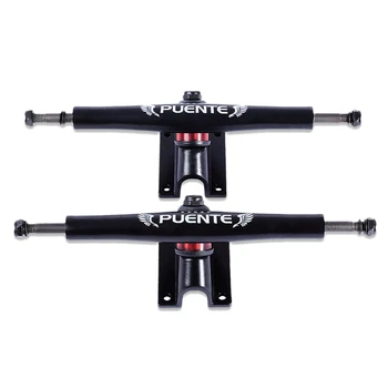 

PUENTE 2Pcs Generic 7 Inch Skateboard Bracket Truck Accessory Shock Resistant Skateboard Trucks Parts