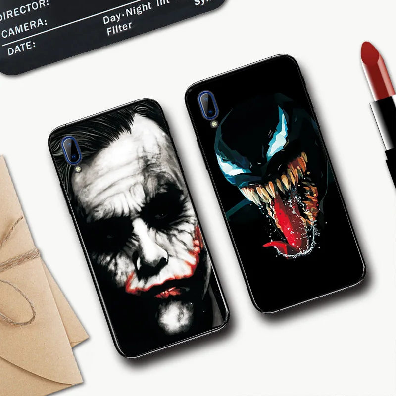 Чехол для VIVO X9 X9S Y81 Y83 Y85 Y81S Y91 Y91i Y93 Y95 X9 X9S плюс Чехол на заднюю панель из ТПУ Чехол классный Venom мягкий силиконовый ударопрочный чехол
