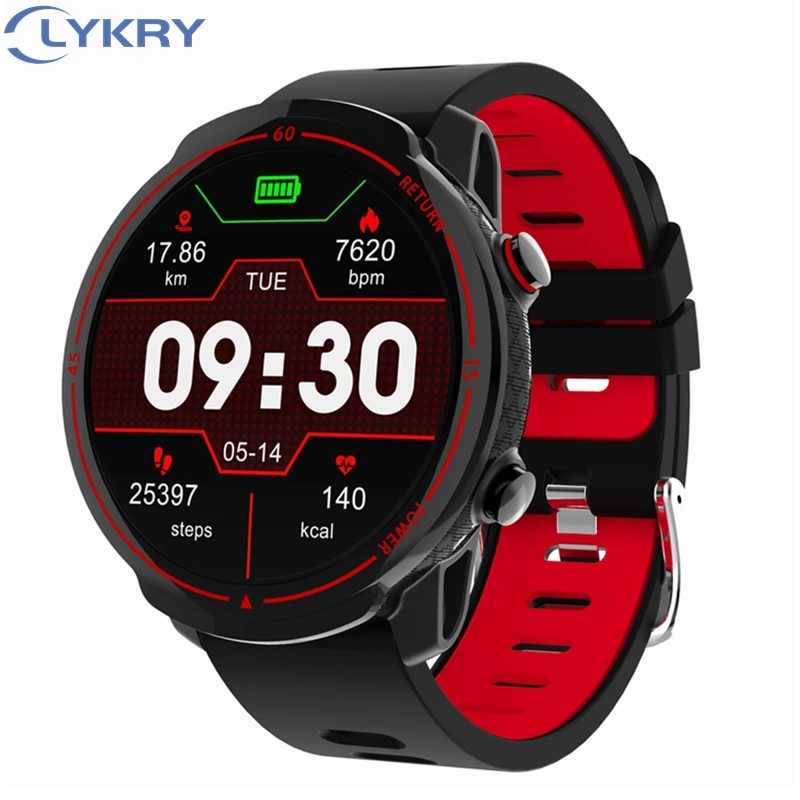 Умные спортивные часы LYKRY T30 фитнес-трекер пульсометр круглый экран Ip68