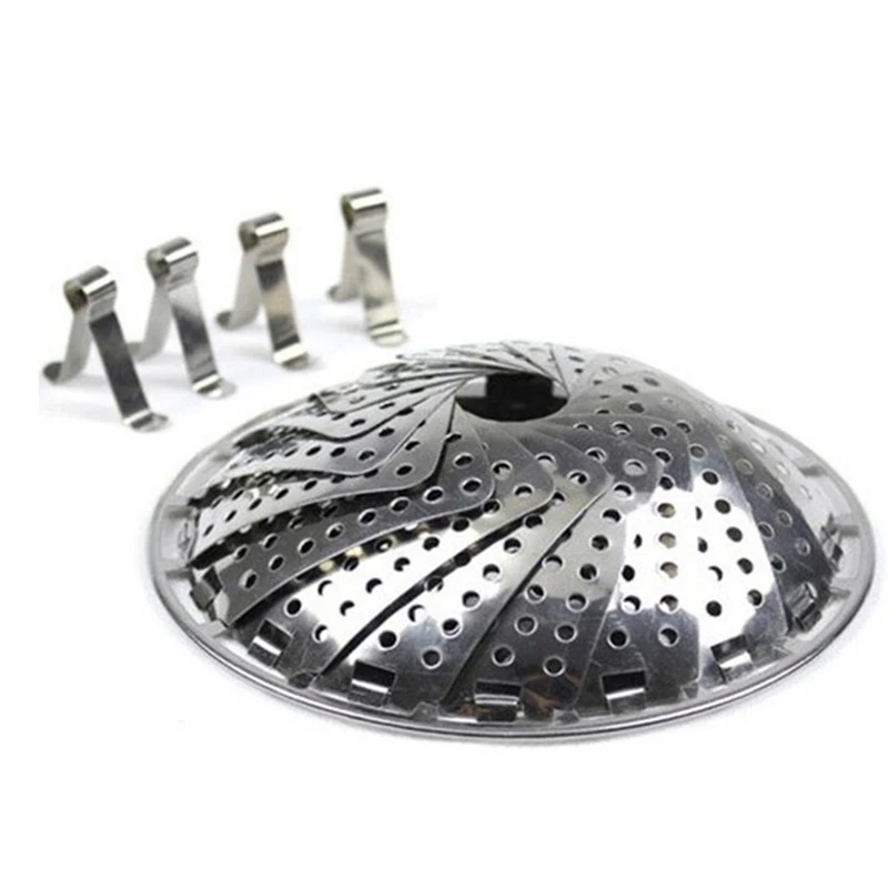 Boilerssteamer складной Пароварка для пищевых продуктов, корзина из стали для пищевых продуктов, многофункциональная складная корзина из нержавеющей стали