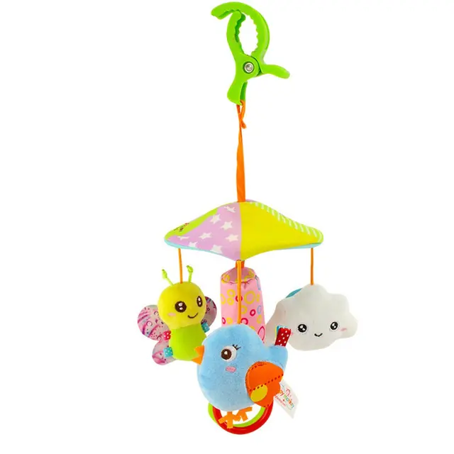 $US $8.13  Color Funny Baby Toy Animal Cart Pendant Hanging Umbrella Bed Hanging 0-1 Year Old Comfort Plush To