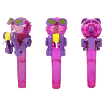 

Creative Novelty Toy Funny Lolli Robot toy Lolli Holder Decompression candy dustproof toy