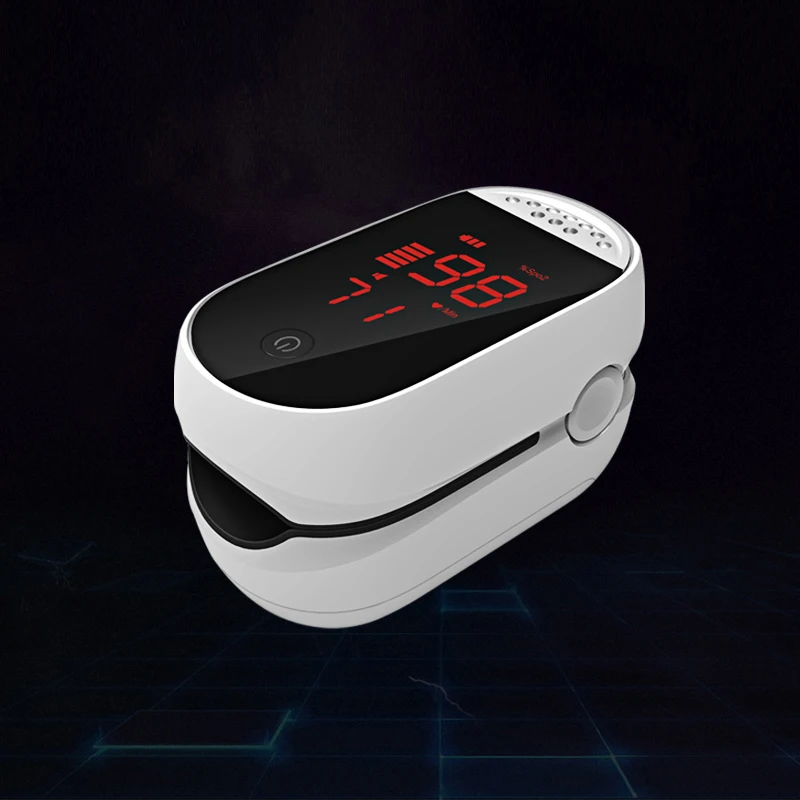 Пульсоксиметр SPO2 PR портативный с зажимом для пальцев прибор измерения пульса и