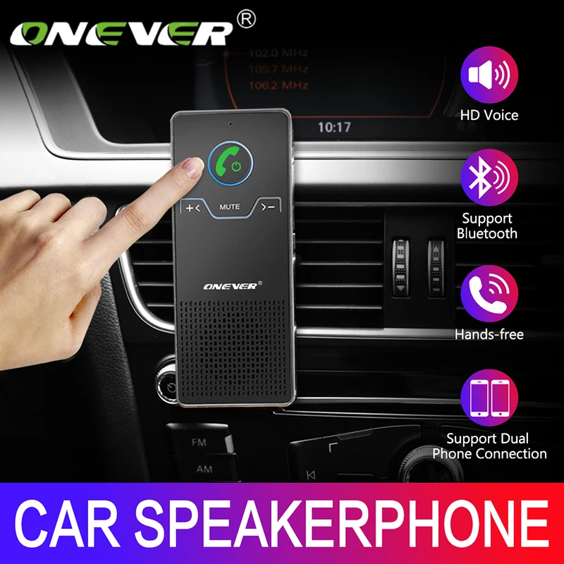 Onever беспроводной автомобильный комплект громкой связи Bluetooth солнцезащитный