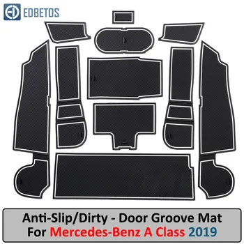 

Anti-Dirty Pad For Mercedes Benz A Class 200L 2019 Door Groove Gate Slot Coaster Anti-Slip Mat Car Interiors Gel Pad Rubber Mat