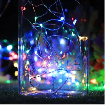

Led String Light Wire Fariy Light Battery Operated Garland Decoration 2m 20 Led Wedding Christmas Light Party Lights #YJ