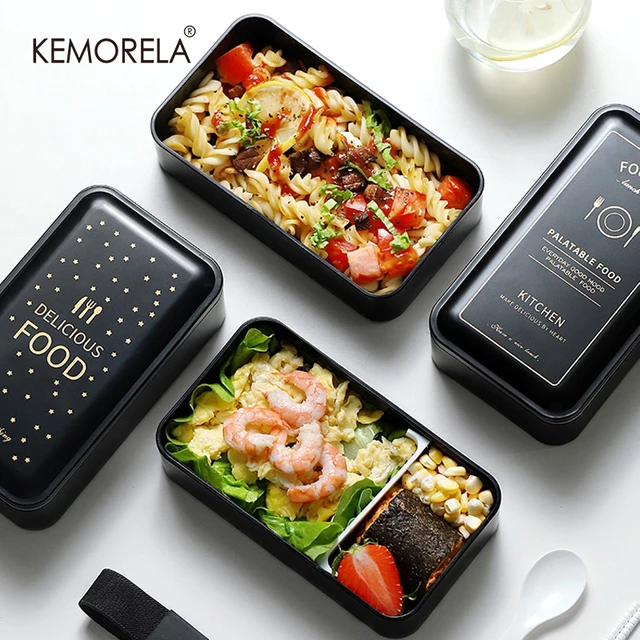Japanese-style Wood Grain Plastic Bento Box Double-layer Sealed  Microwavable Lunch Box Adult Student Office Outdoor Lunch Box - AliExpress