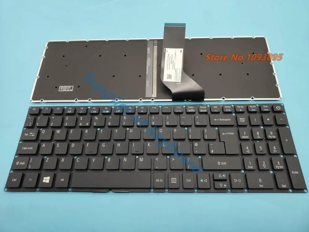 Новая английская (GB) клавиатура для Acer Aspire E5-575 E5-575G E5-575T E5-575TG UK с подсветкой |