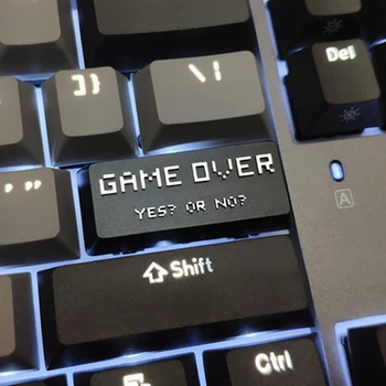 

Gameover Mechanical Keyboard Aluminum Alloy Enter Keycaps OEM Profile For KBC Filco Black Purple Color YES Or NO Metal Key Cap