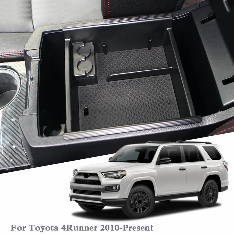 

Car Styling Car Armrest Storage Box For Toyota 4 Runner 2010-Present LHD Console Armrest Storage Box Cover Auto Accessories