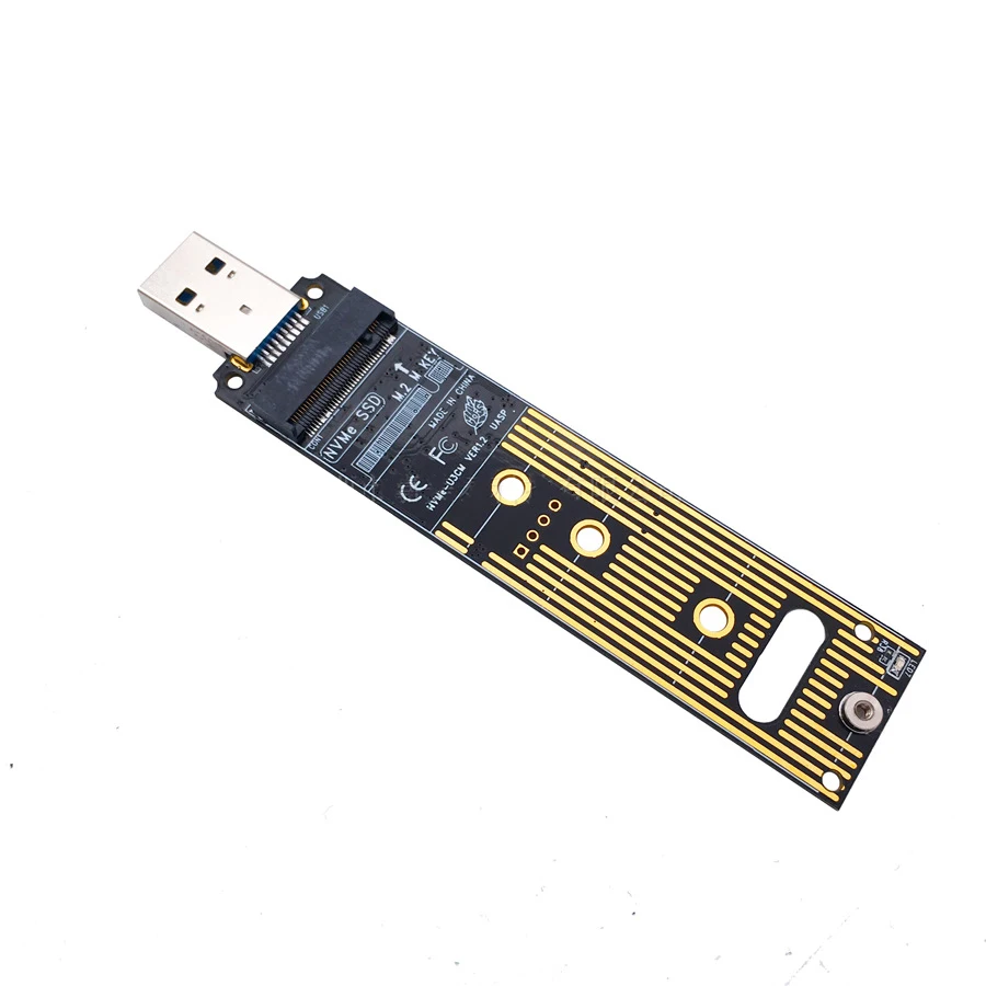 M.2 NVME SSD to USB 3.1 Adapter PCI-E to USB-A 3.0 Internal Converter Card 10Gbps USB3.1 Gen 2 for Samsung 970 960/For Intel NEW usb 2.0 sata hdd external box