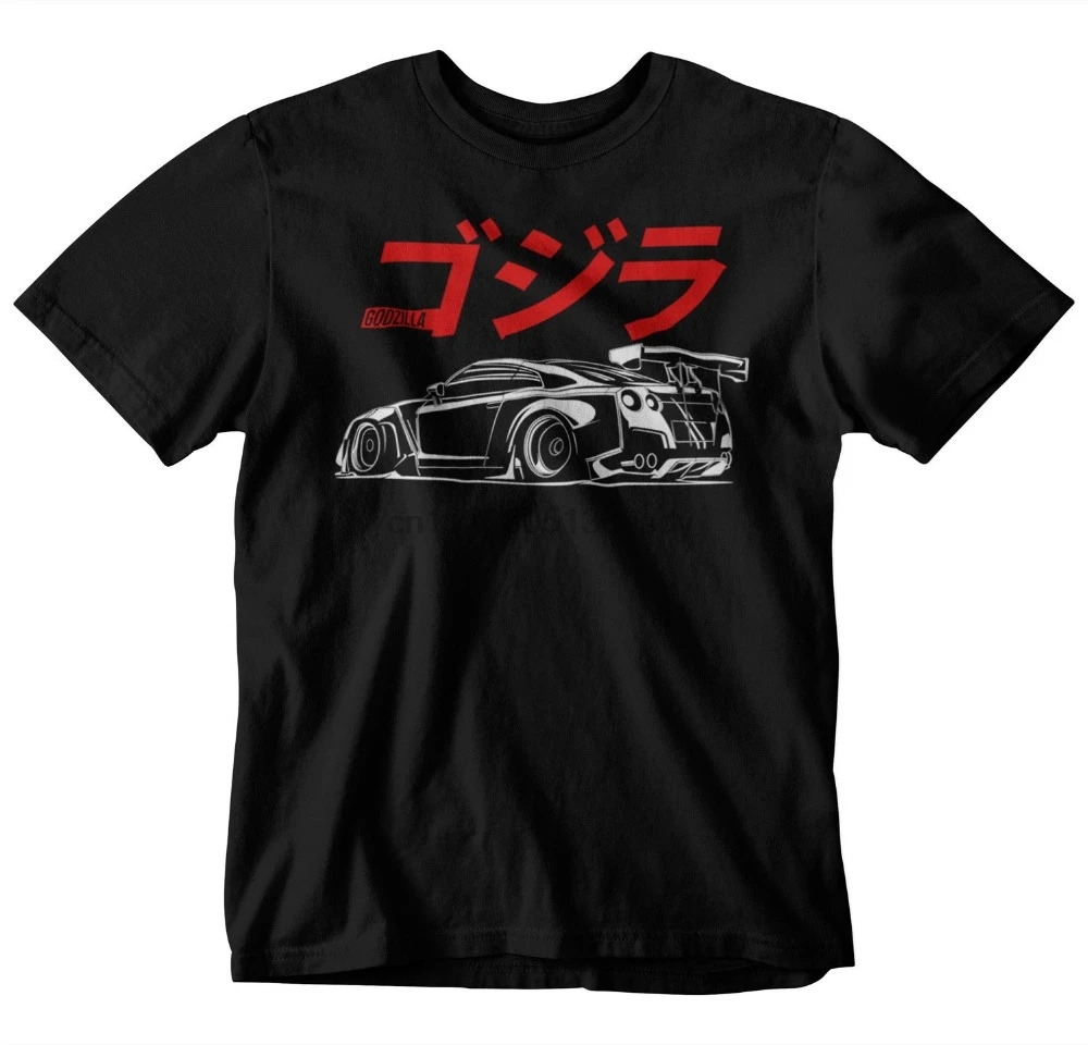 2019 Лидер продаж 100% хлопок GTR Японии футболки черный S-3XL JDM шляпа мужская брендовая