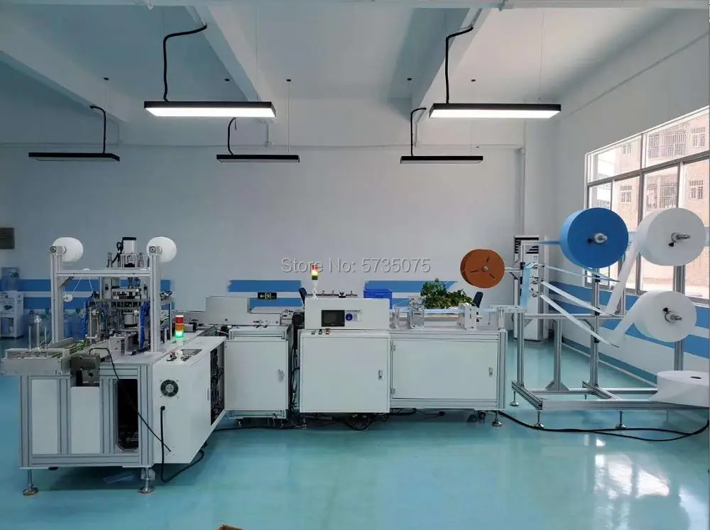 Высокоскоростная автоматическая Плоская Маска 1 + 1 машина, 100 шт/мин