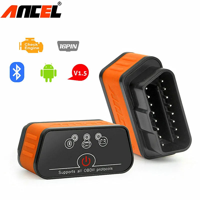 Bluetooth-сканер Ancel iCar2 ELM327 V1.5 OBD2 для Android |