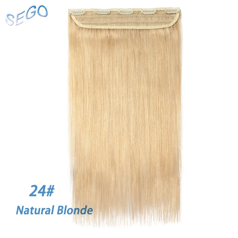 #24 SEGO 1"-22" 80 г-100 г, Одна Деталь настоящие человеческие волосы для наращивания 1 p/w 5 клипс, Non-Волосы remy шт Прямые бразильские волосы - Цвет: #24