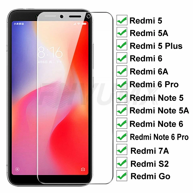 Защитное стекло 100D для Xiaomi Pocophone F1 Redmi 5 5A 6 6A 7A S2 Go защита экрана Note Pro пленка из