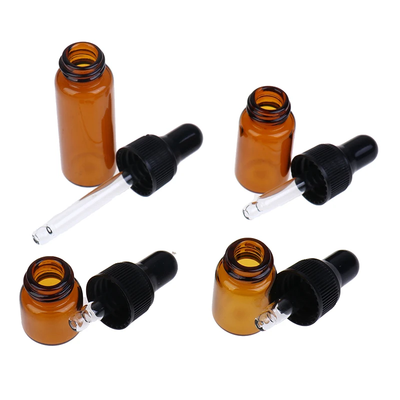 에센셜 오일 스포이드 유리 병 1ml 2ml 3ml 5ml, 식물성 오일 에센스 스토어 에센셜 오일 저장 향수 10 개