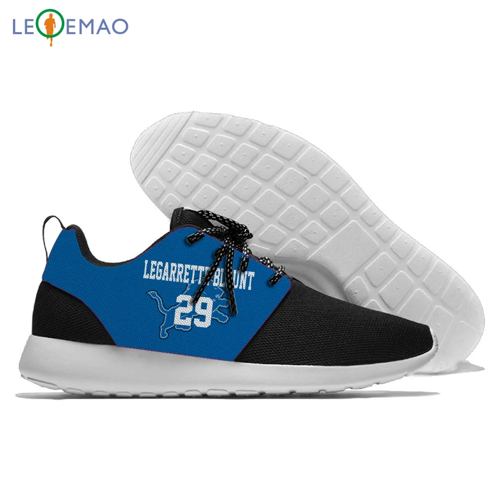 

Personality Running Shoes Design Of Major League Soccer's Lions Player Glover Quin And Golden Tate Logos Lace-Up Casual Sneaker