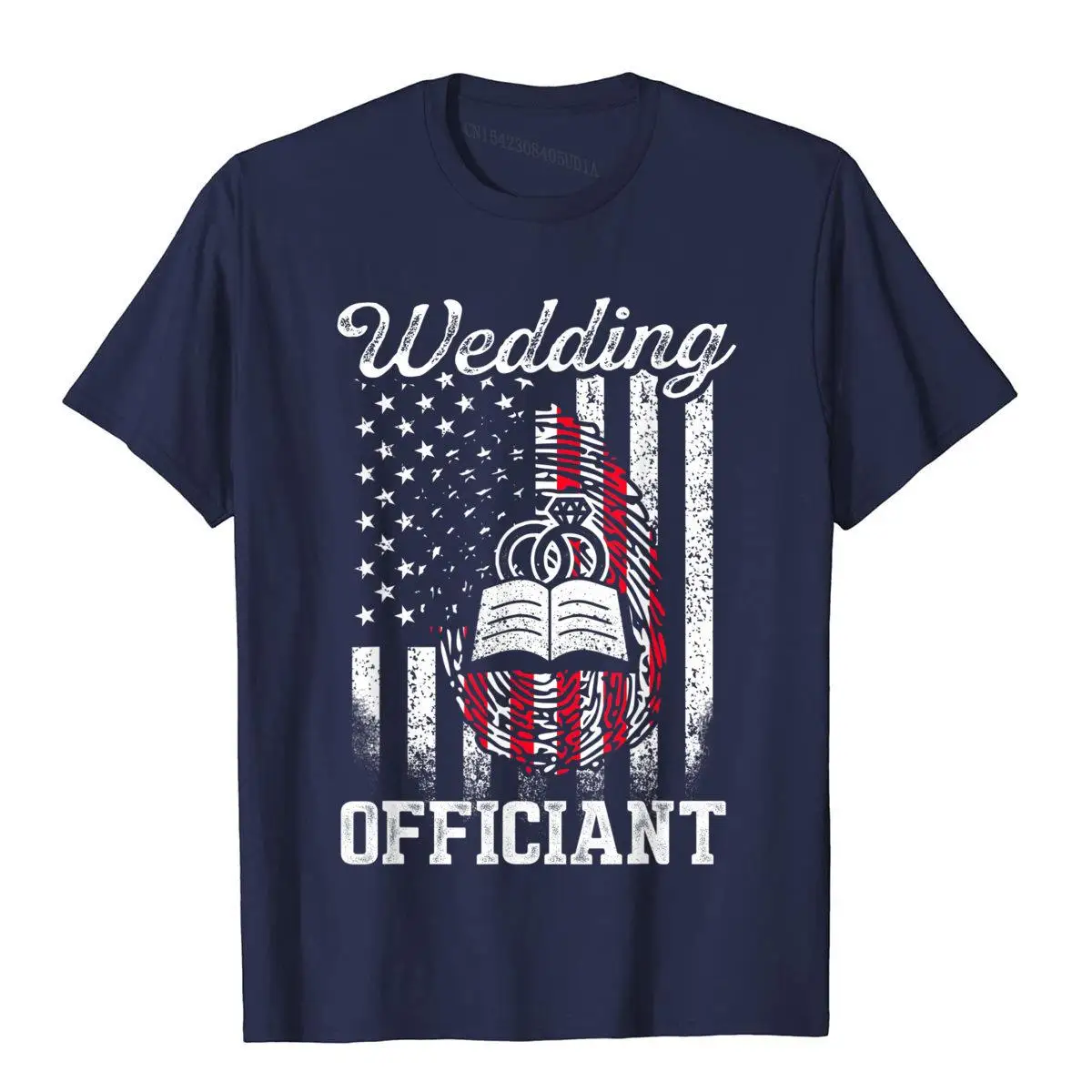 Wedding Officiant Proposal Internet Ordained Minister Gift T-Shirt__B7410navy