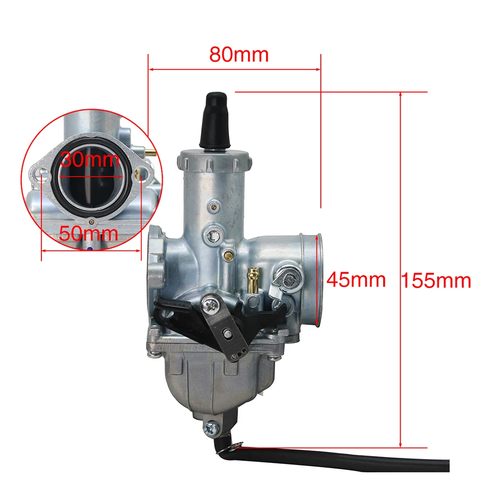Карбюратор Alconstar VM26 для мотоцикла КАРБЮРАТОР Mikuni PZ30 30 мм 150cc 200cc CRF KLX TTR XR