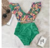 2022 Print Swimwear Women High Waist Bikini Ruffle Swimsuit Push Up Bikinis Set Bathing Suit Beach wear Summer Biquini Female ► Photo 3/5