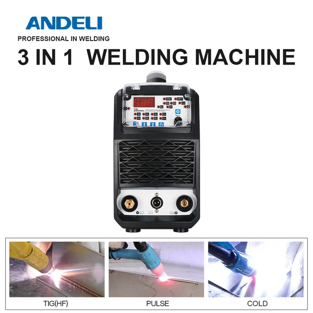 ANDELI-máquina de soldadura multifuncional, TIG-250MPL TIG/TIG Pulse/Cold, tubo MOS, 220V 2