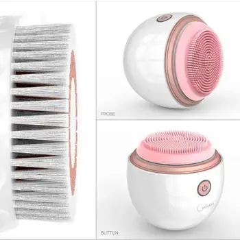 

Portatble Facial Cleansing Instrument Wireless Charging Facial Massage Beauty Instrument Ultrasonic Pore Cleaning Face