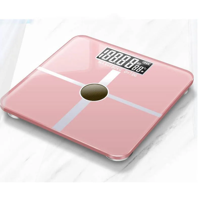 Домашние электронные весы с usb зарядкой, весы для здоровья тела, весы для взвешивания тела, Интеллектуальный температурный жк-дисплей - Цвет: model 1