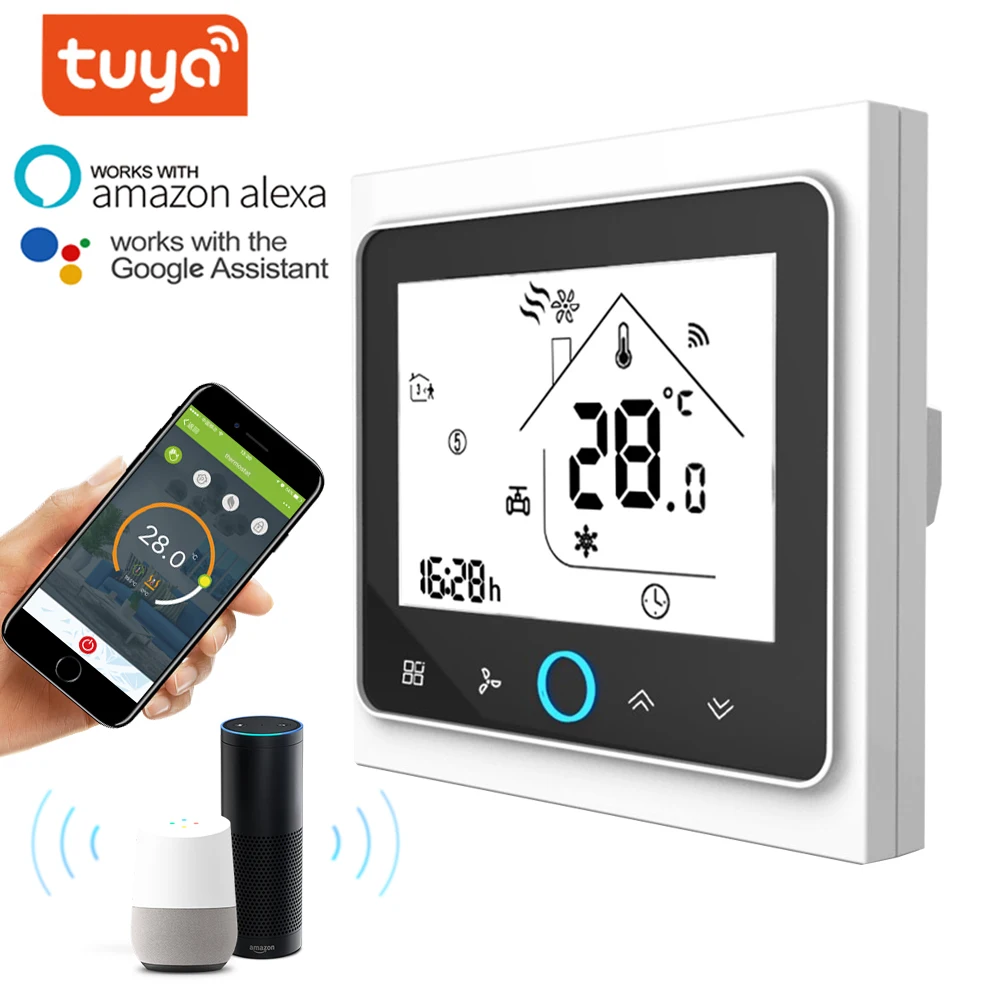WiFi smart thermostat 2p/4p central air conditioning cooling/heating system for room temperature controller of fan coil Unit