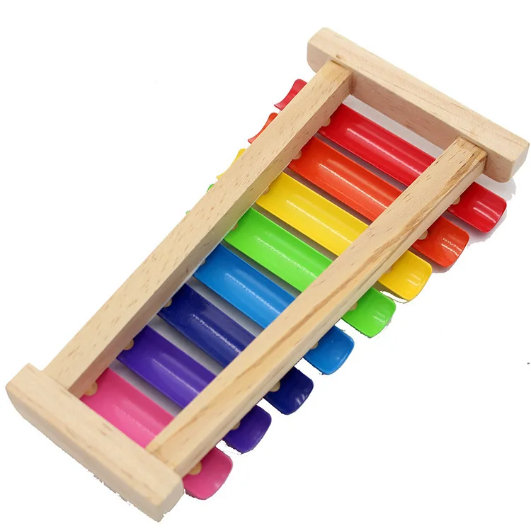 Wooden Octave Toy Piano Infants CHILDREN'S Musical Instrument Early Childhood Baby Educational Instrument Small Wooden Knock Pia