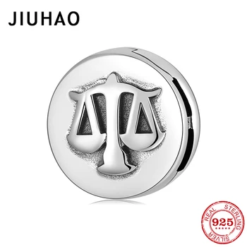

Silver 925 fine12 Constellation Zodiac Libra Metal Beads for Jewelry Making fit Original Silver JIUHAO Reflexions Bracelets