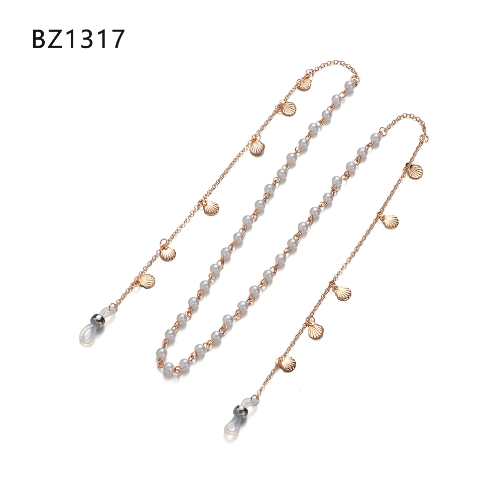 1 шт новая модная шикарная цепочка для очков для чтения для женщин и мужчин Золотые Серебряные Солнцезащитные очки ремни для очков шнур для очков ремешок Ожерелье - Цвет: Style 4-BZ1317