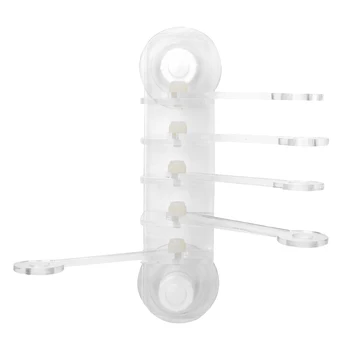 

Acrylic Transparent Aquarium Five Claw Life Tree Shape Coral SPS Button 5 Hole Frag Rack Base Fish Tank Accessories