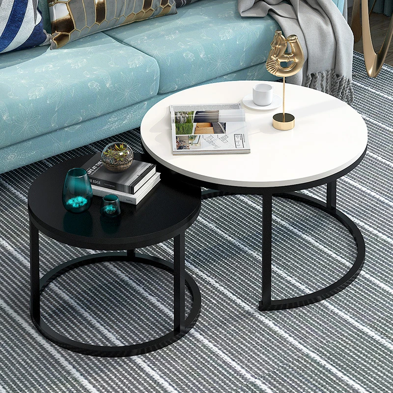 Nordic Tables Side Cabinets Modern Living Room Furniture Luxury Marble Small Coffee Table Corner Stone Slab Round Tempered Glass Coffee Tables Aliexpress