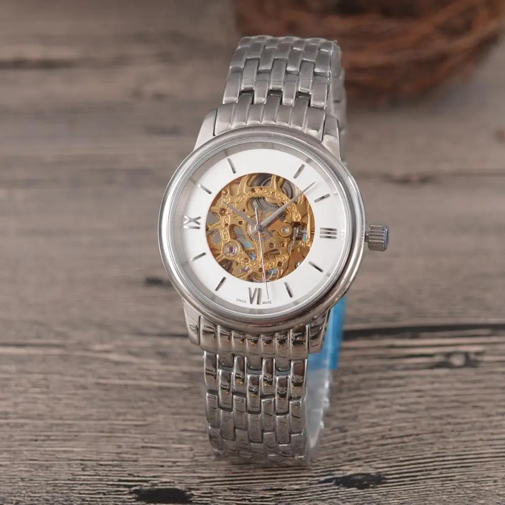 

2019 Male Watch Man Mechanical Watches Luxury Men's Watch Automatic Self-wind Pocket Watch Stainless Steel Watch For Business