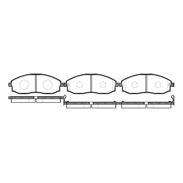 Колодки дисковые п.\ Hyundai H-1/Starex 2.4/2.5D/TD/CRDi 97 REMS