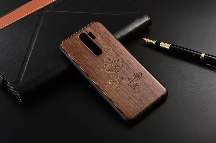 Чехол для Xiaomi Redmi Note 8 Pro тонкий деревянный задний Чехол ТПУ чехол на бампер для Redmi Note8 чехол для телефона